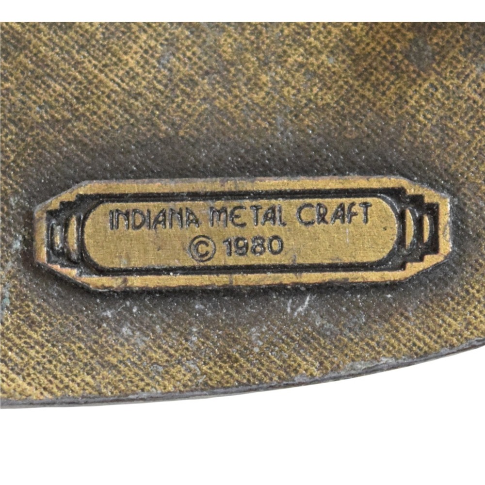 USMC Marine Corps 1980 Indiana Metal Craft Brass Belt Buckle Semper Fi - XR-87 - Picture 4 of 6